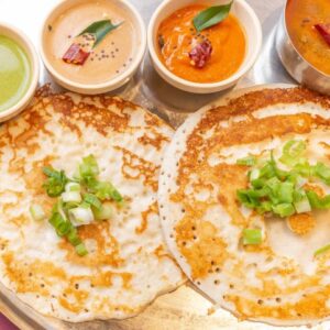Uttapam Sambar Chutney